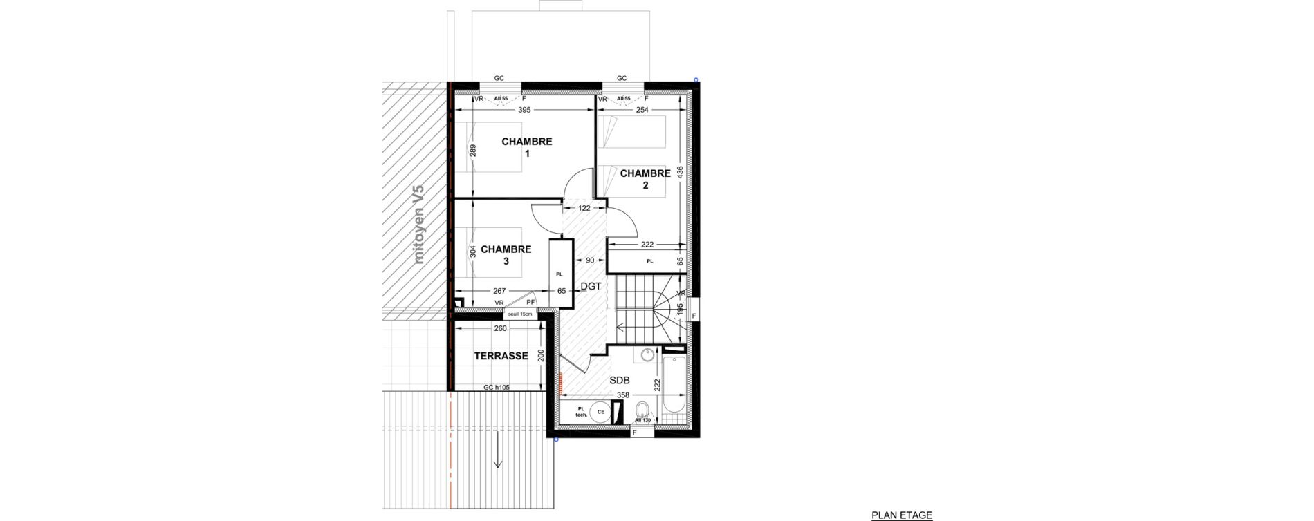 Villa T4 de 93,00 m2 &agrave; P&eacute;lissanne Centre