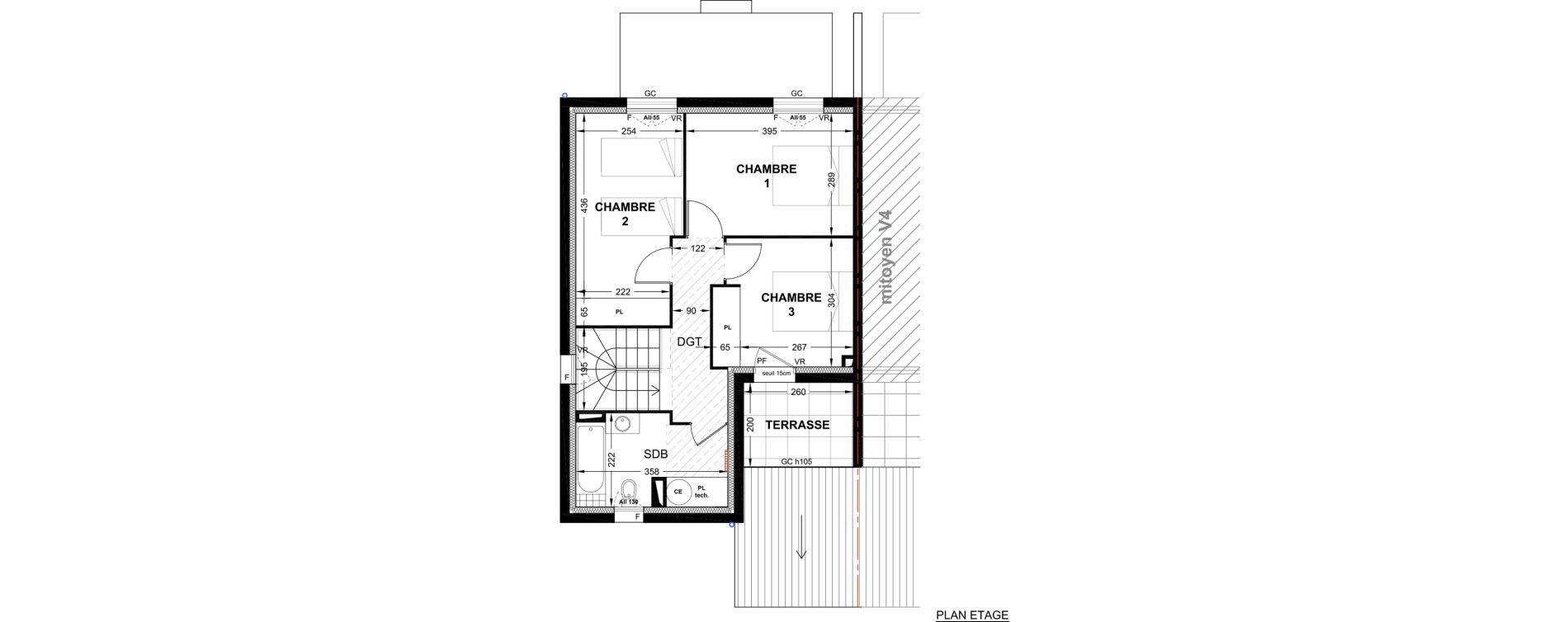 Villa T4 de 93,00 m2 &agrave; P&eacute;lissanne Centre