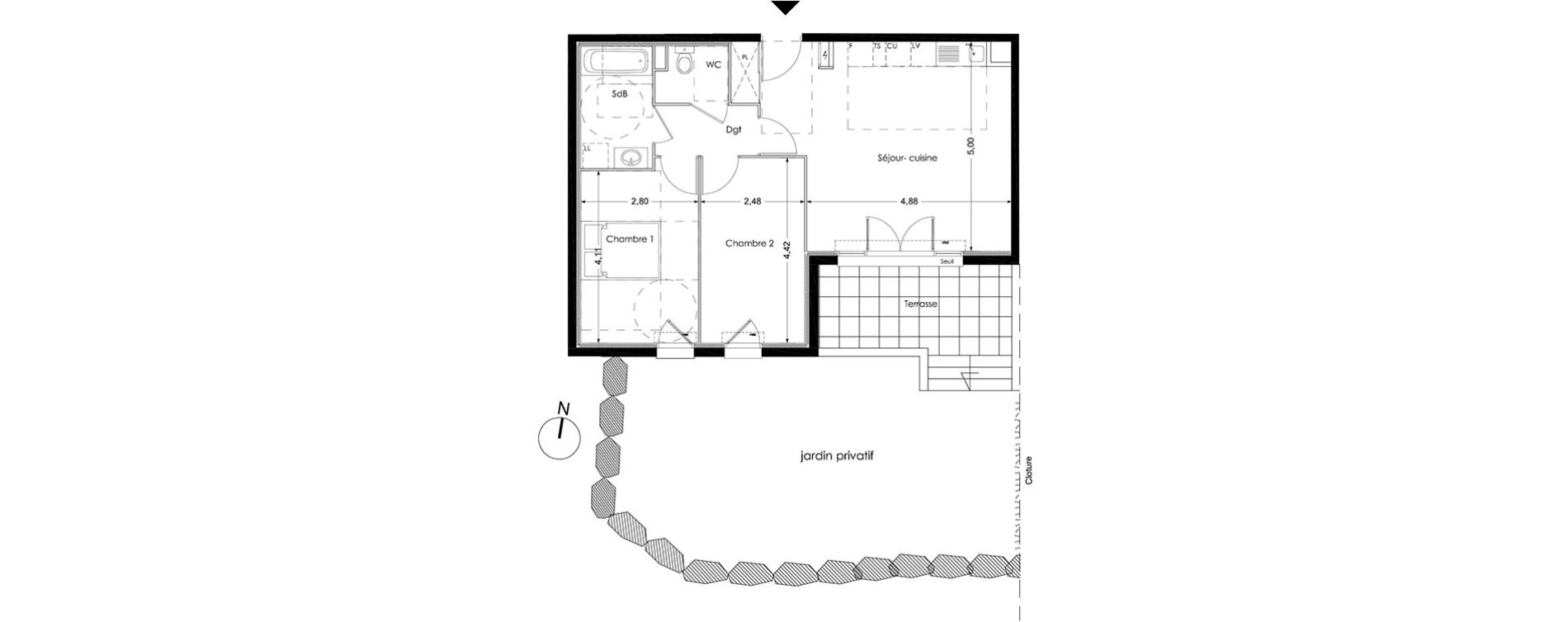 Appartement T3 de 60,60 m2 &agrave; Peynier Centre