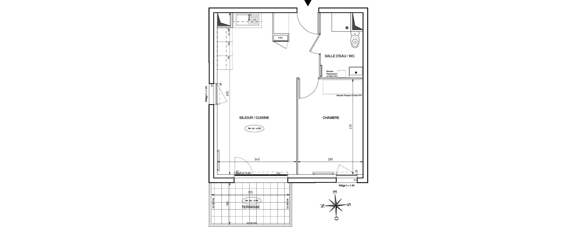 Appartement T2 de 41,81 m2 &agrave; Port-De-Bouc Les hauts de saint-jean