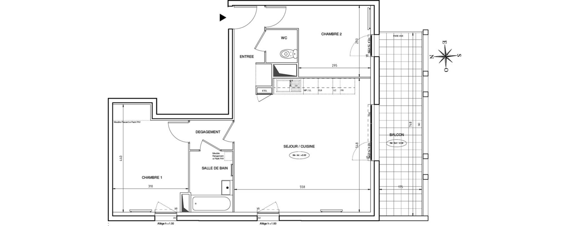 Appartement T3 de 64,64 m2 &agrave; Port-De-Bouc Les hauts de saint-jean