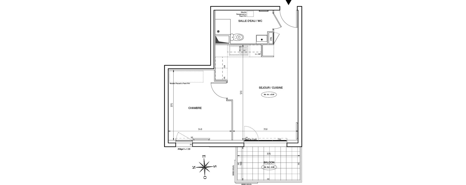 Appartement T2 de 39,08 m2 &agrave; Port-De-Bouc Les hauts de saint-jean