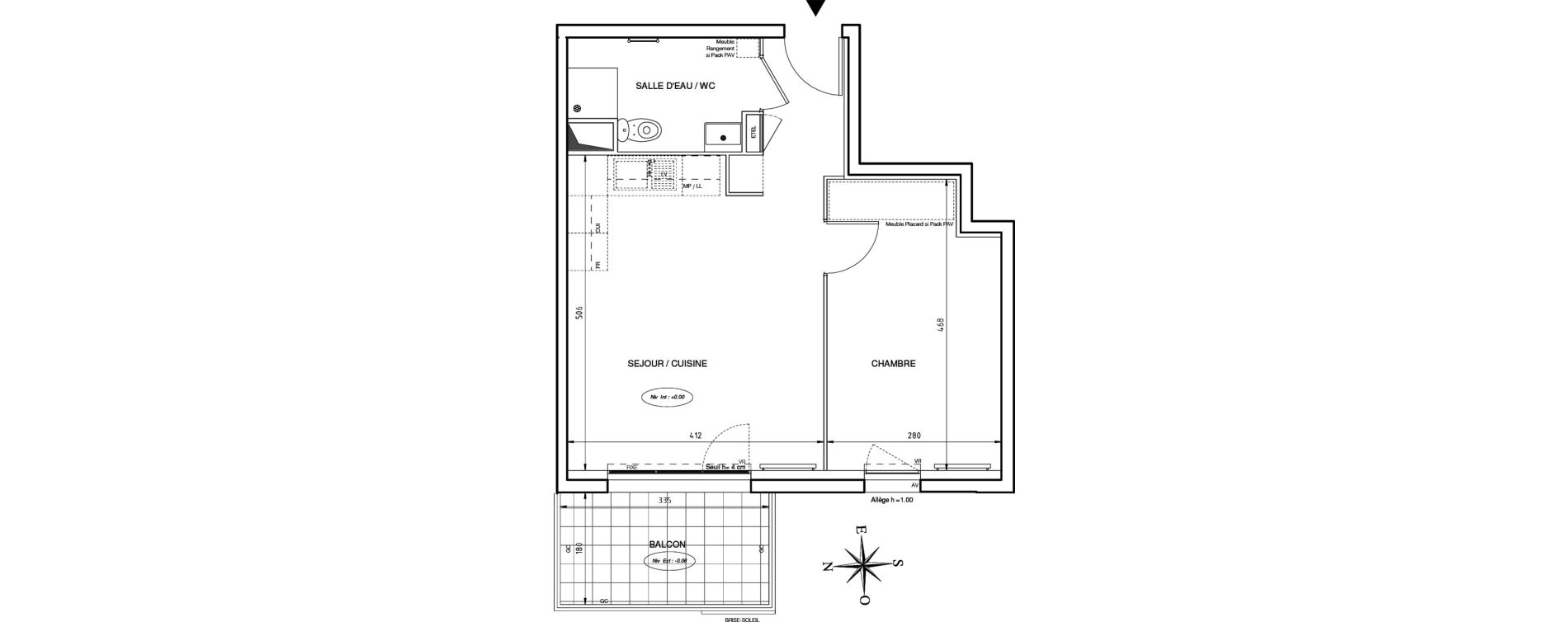 Appartement T2 de 40,85 m2 &agrave; Port-De-Bouc Les hauts de saint-jean