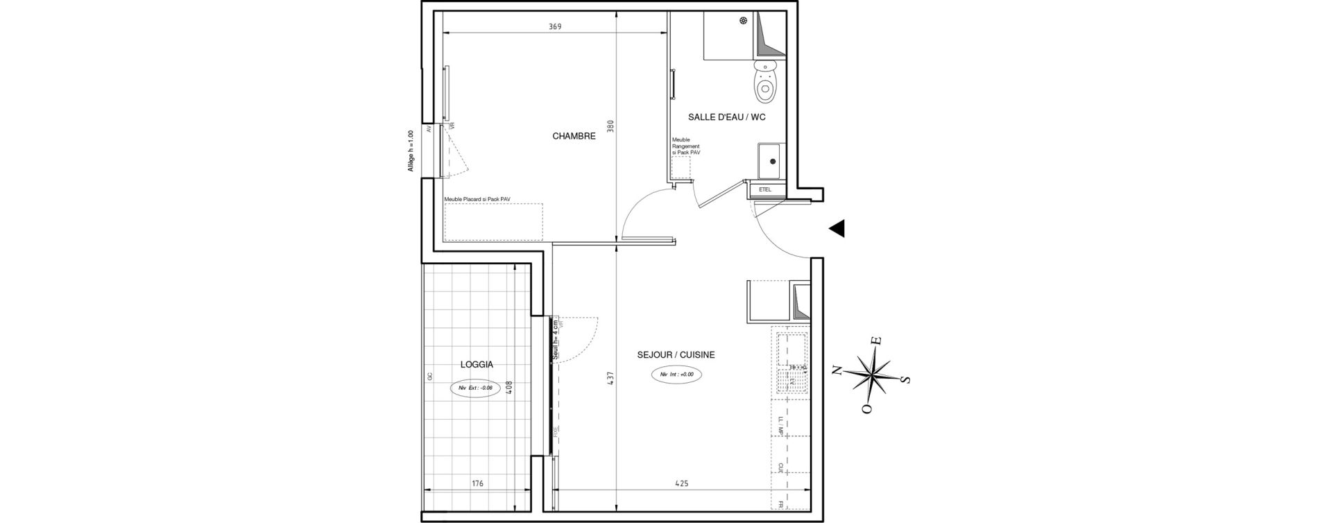 Appartement T2 de 39,26 m2 &agrave; Port-De-Bouc Les hauts de saint-jean