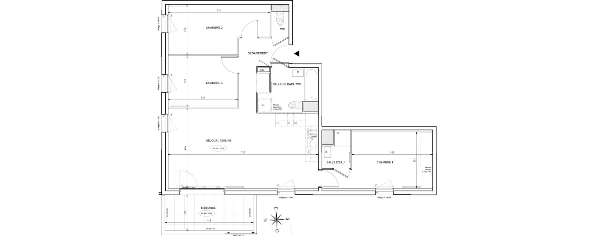 Appartement T4 de 78,69 m2 &agrave; Port-De-Bouc Les hauts de saint-jean