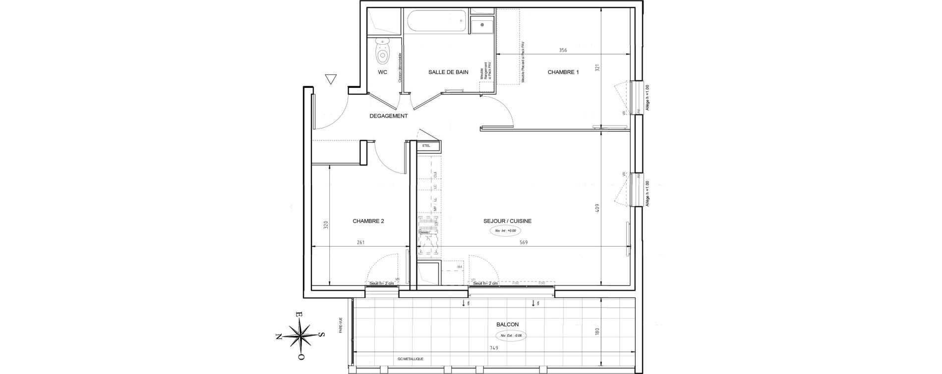 Appartement T3 de 61,79 m2 &agrave; Port-De-Bouc Les hauts de saint-jean