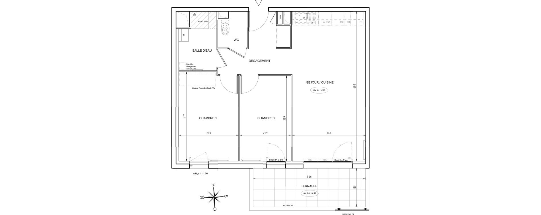 Appartement T3 de 58,88 m2 &agrave; Port-De-Bouc Les hauts de saint-jean