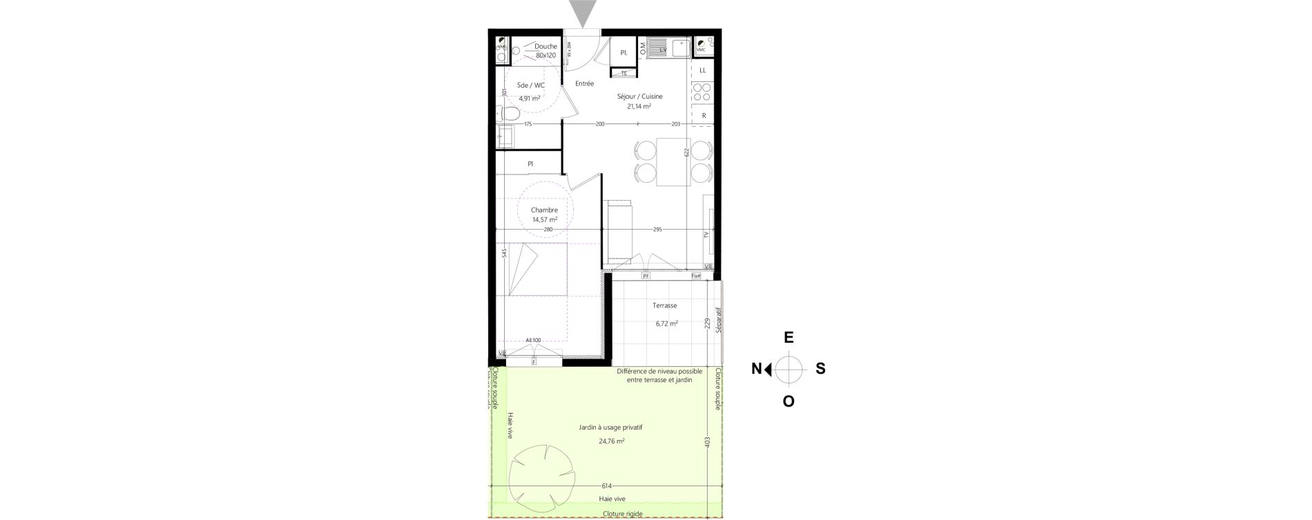 Appartement T2 de 41,15 m2 &agrave; Port-De-Bouc Centre
