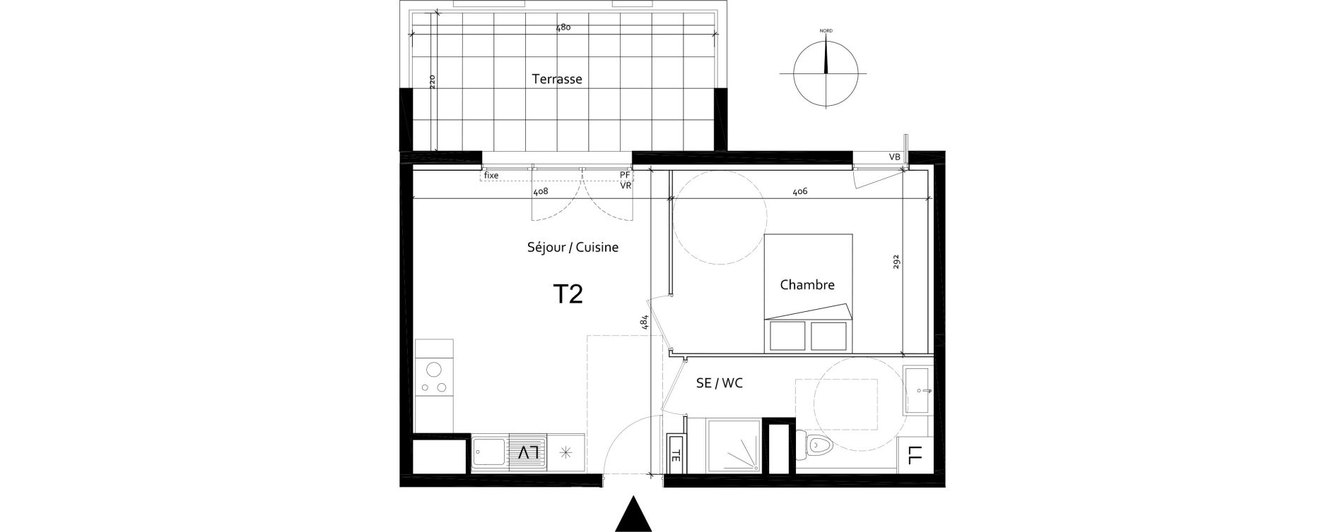 Appartement T2 de 38,14 m2 &agrave; Port-De-Bouc Centre