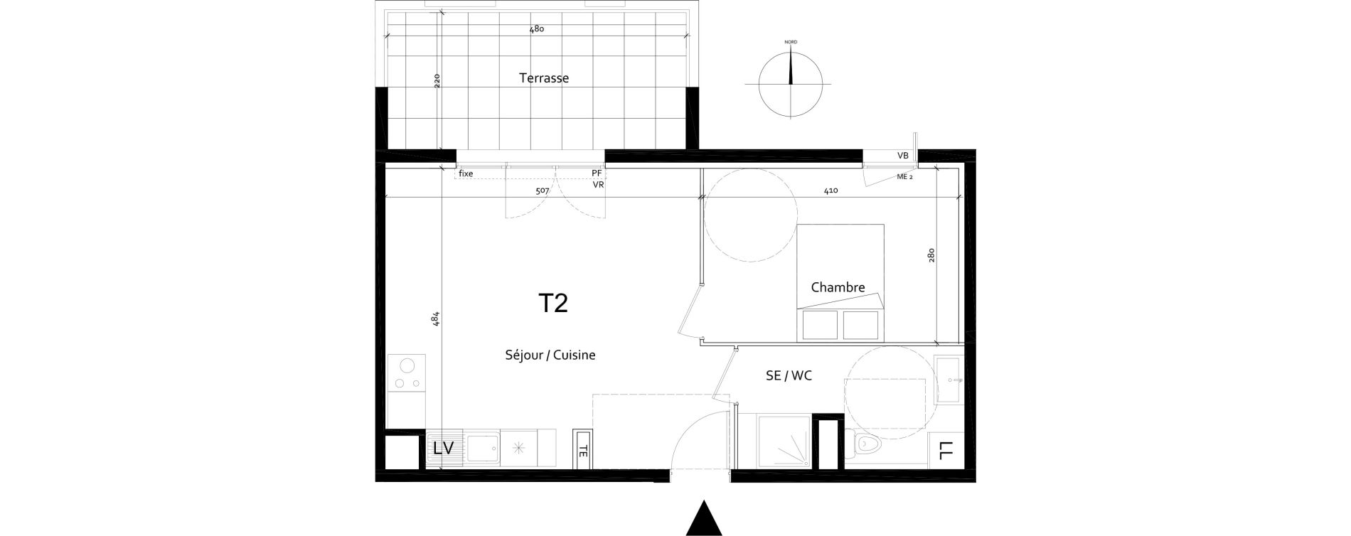 Appartement T2 de 43,28 m2 &agrave; Port-De-Bouc Centre