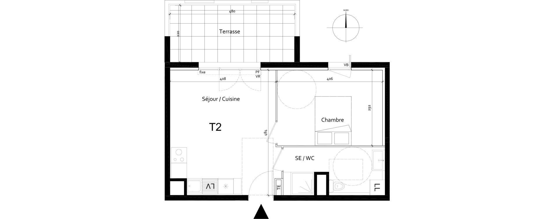 Appartement T2 de 38,28 m2 &agrave; Port-De-Bouc Centre