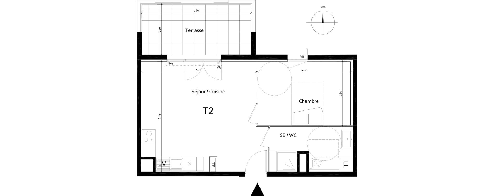 Appartement T2 de 43,29 m2 &agrave; Port-De-Bouc Centre