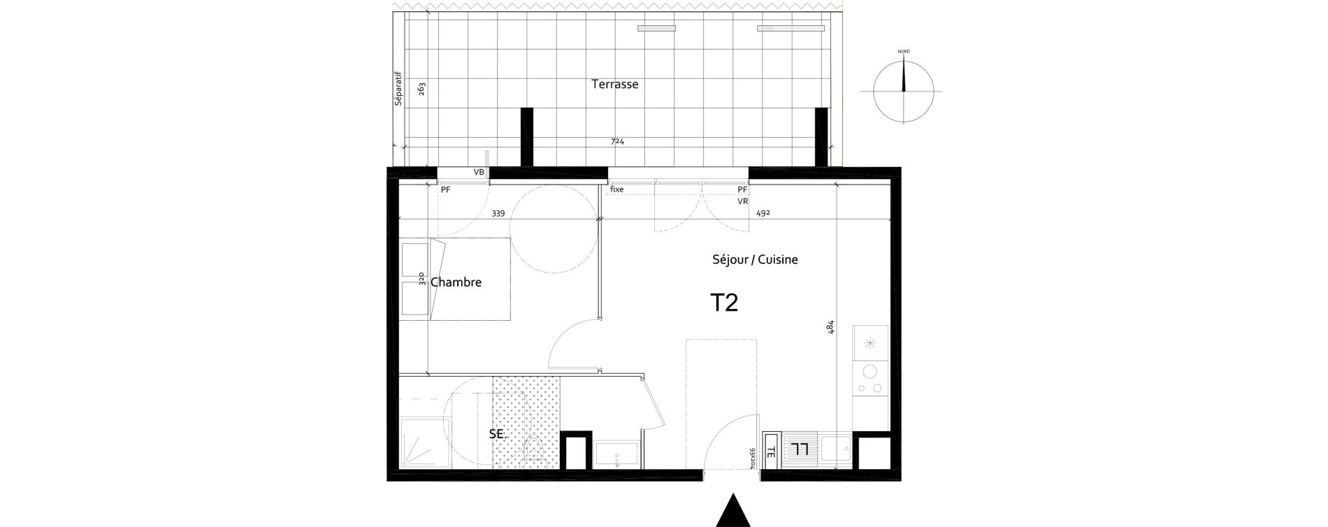 Appartement T2 de 39,04 m2 &agrave; Port-De-Bouc Centre