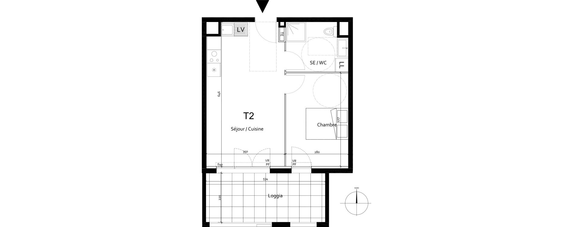 Appartement T2 de 39,50 m2 &agrave; Port-De-Bouc Centre