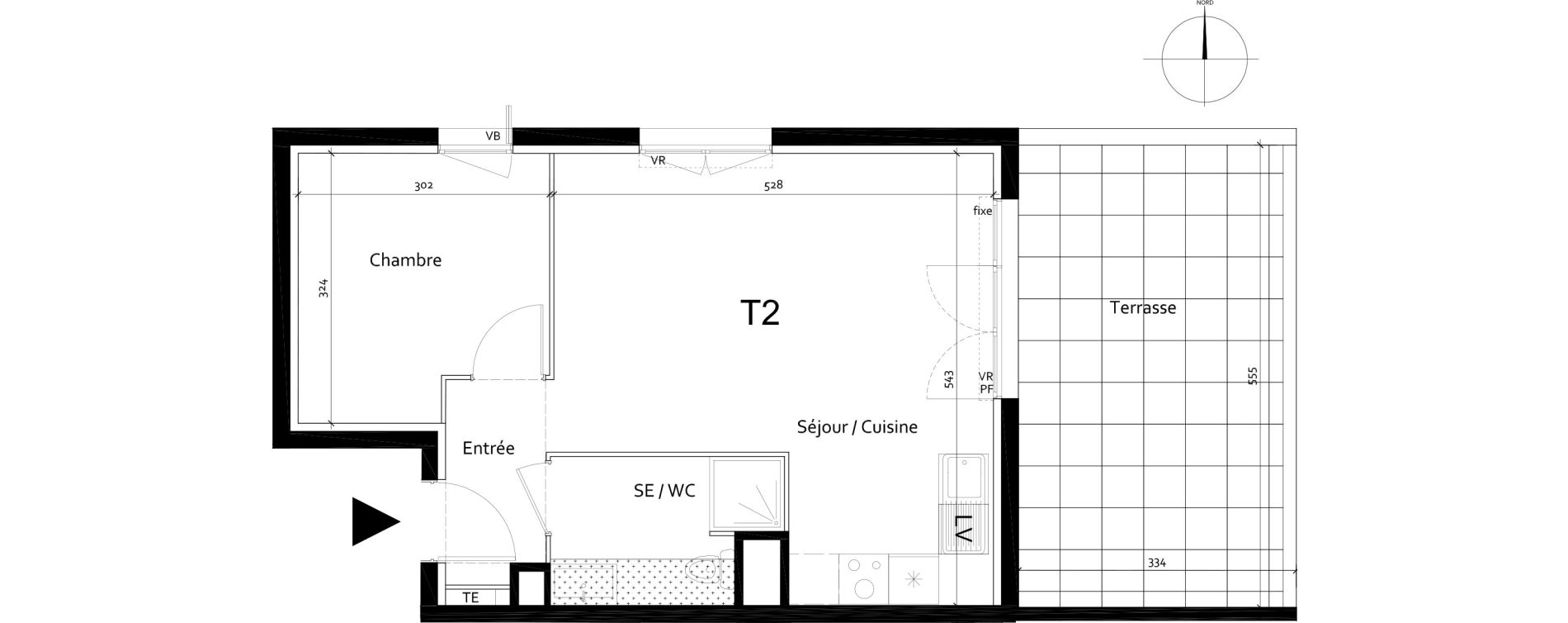 Appartement T2 de 40,03 m2 &agrave; Port-De-Bouc Centre