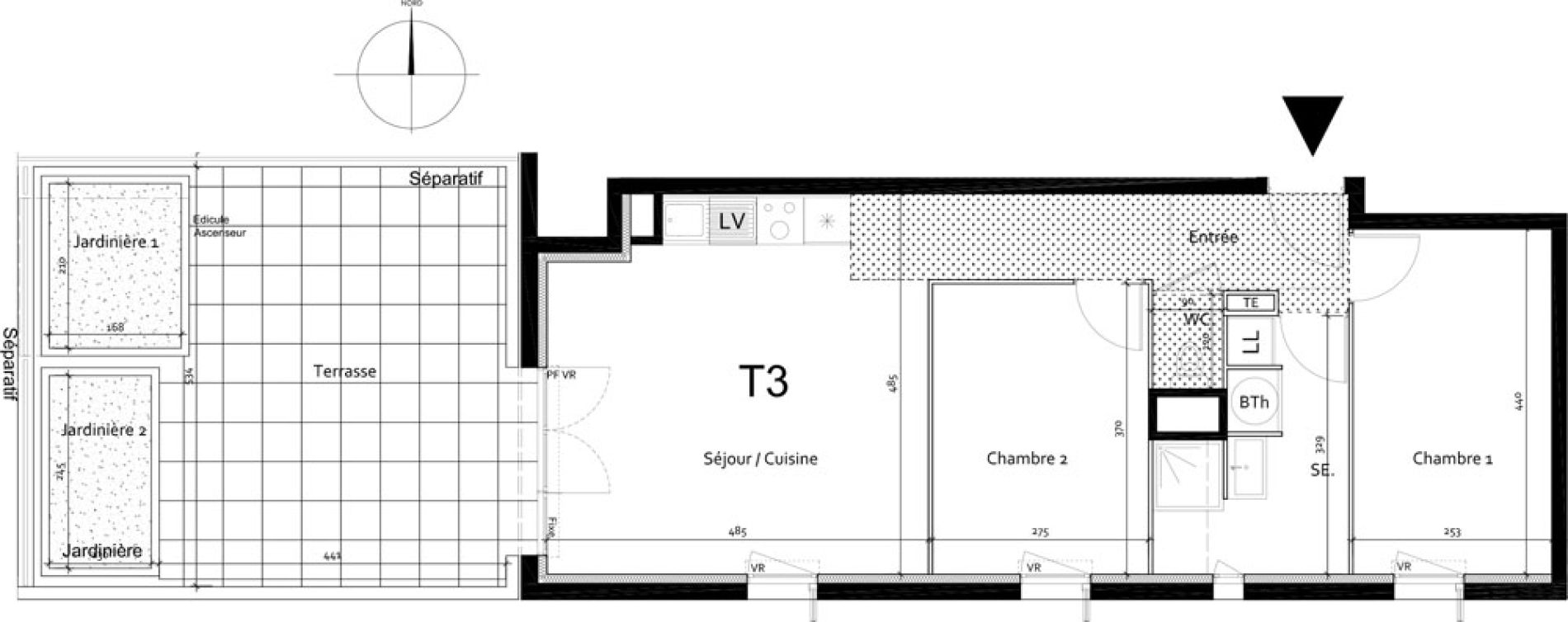 Appartement T3 de 57,88 m2 &agrave; Port-De-Bouc Centre