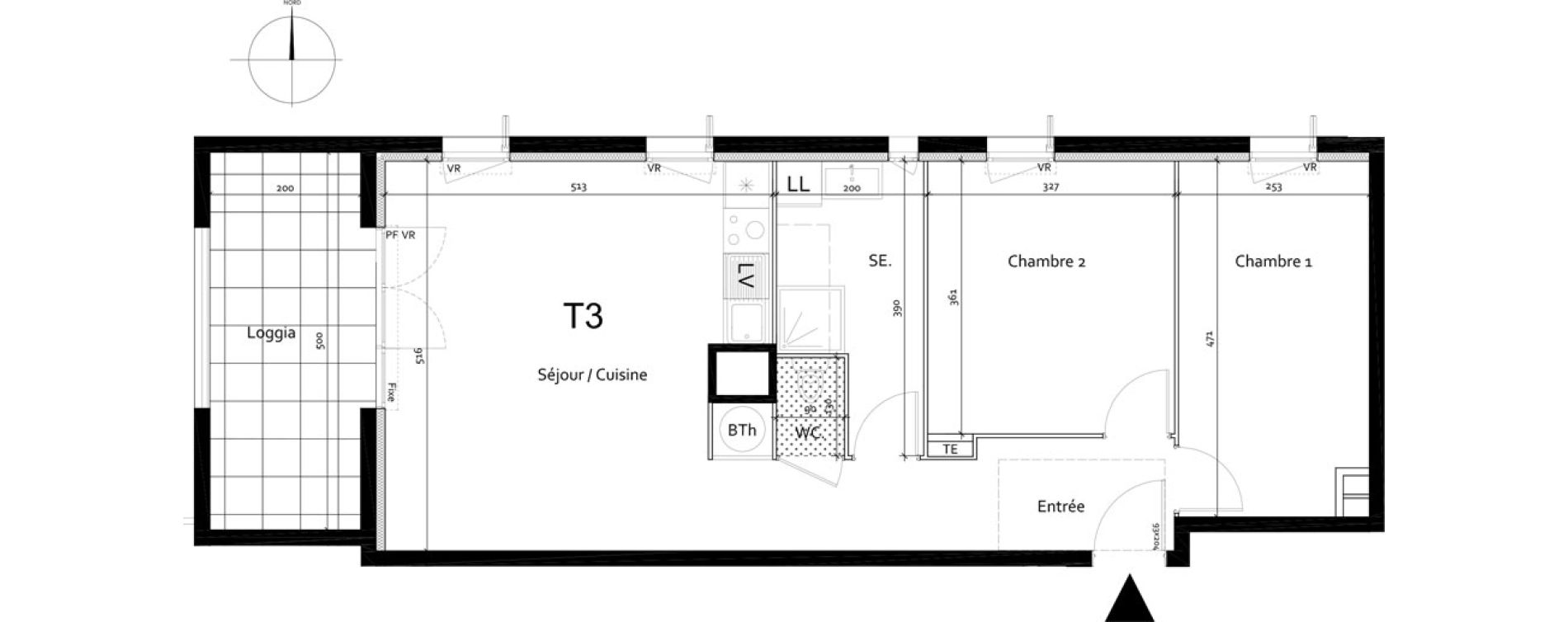 Appartement T3 de 64,09 m2 &agrave; Port-De-Bouc Centre