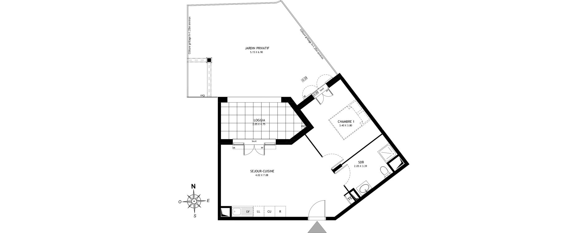 Appartement T2 de 43,86 m2 &agrave; Port-De-Bouc Port renaissance