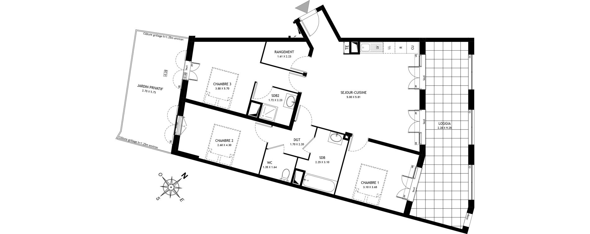 Appartement T4 de 84,33 m2 &agrave; Port-De-Bouc Port renaissance