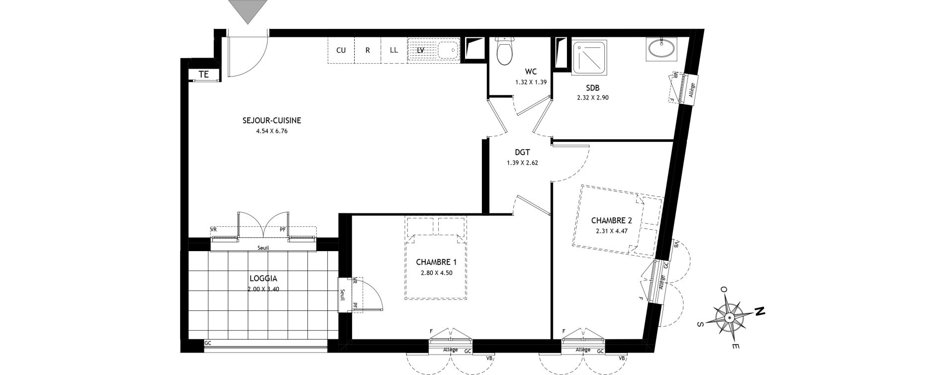 Appartement T3 de 62,65 m2 &agrave; Port-De-Bouc Port renaissance