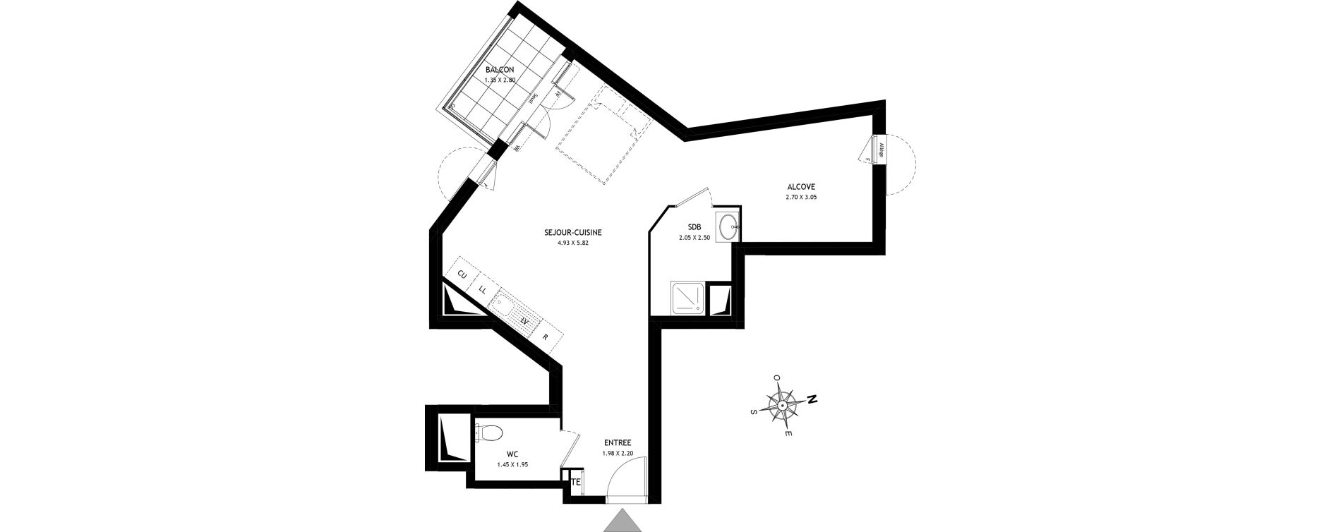 Appartement T1 de 48,04 m2 &agrave; Port-De-Bouc Port renaissance