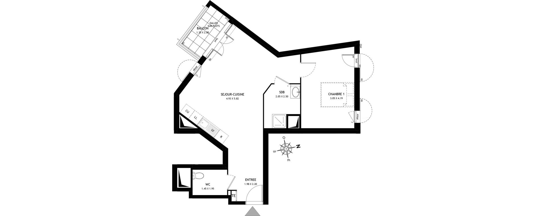 Appartement T2 de 53,25 m2 &agrave; Port-De-Bouc Port renaissance