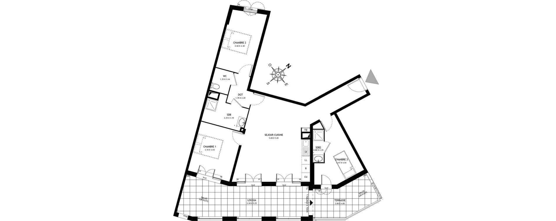 Appartement T4 de 79,89 m2 &agrave; Port-De-Bouc Port renaissance