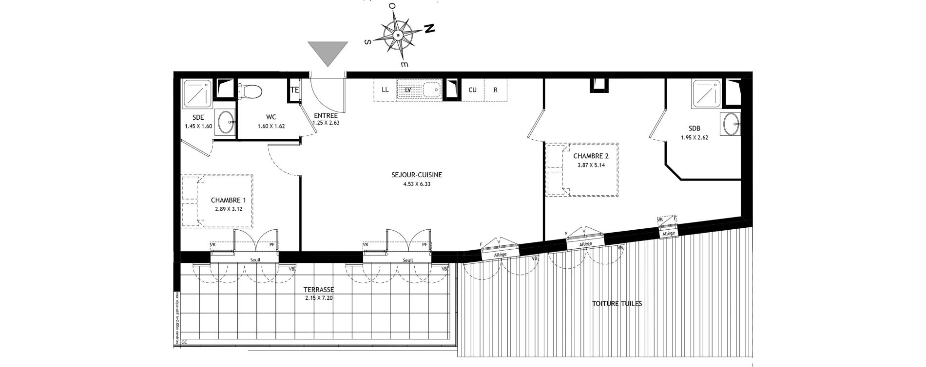 Appartement T3 de 61,03 m2 &agrave; Port-De-Bouc Port renaissance