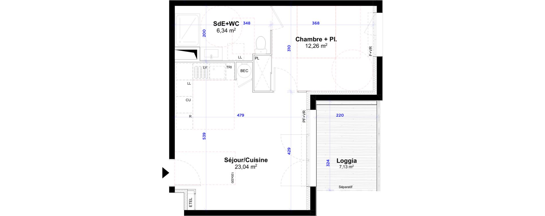 Appartement T2 de 41,64 m2 &agrave; Port-Saint-Louis-Du-Rh&ocirc;ne Port st louis du rhone