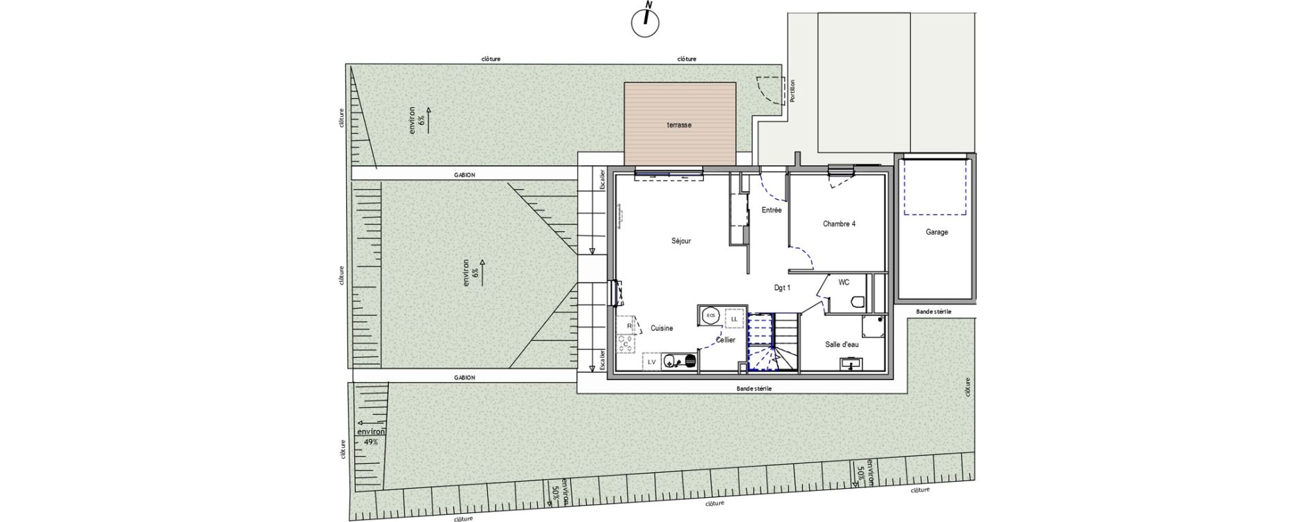 Maison T5 de 122,34 m2 &agrave; Rousset Centre