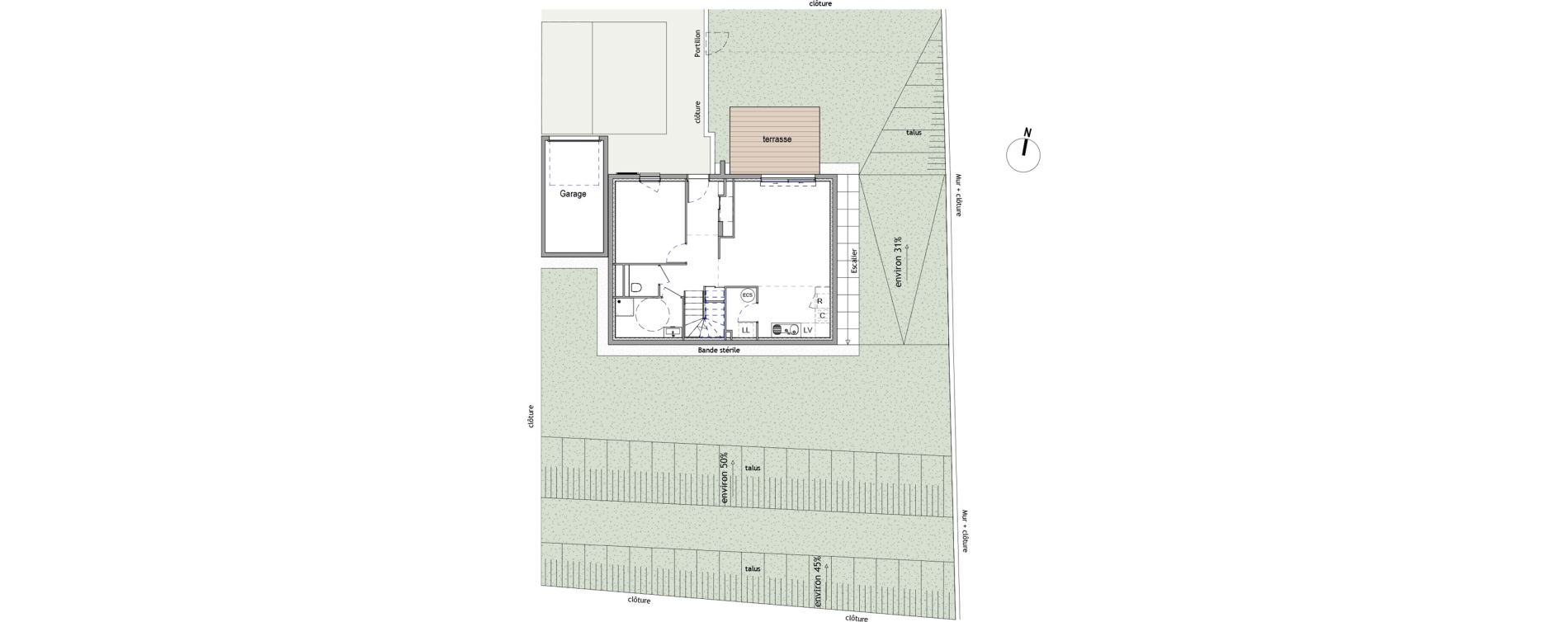 Maison T5 de 120,64 m2 &agrave; Rousset Centre