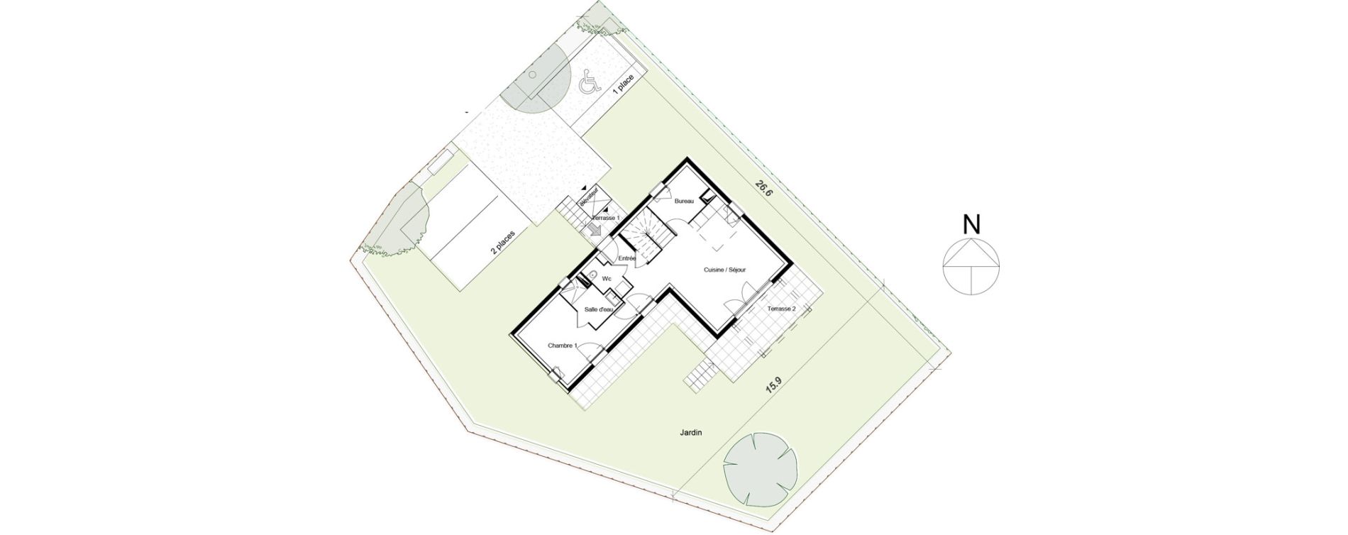 Maison T4 de 88,90 m2 &agrave; Saint-&Eacute;tienne-Du-Gr&egrave;s Centre