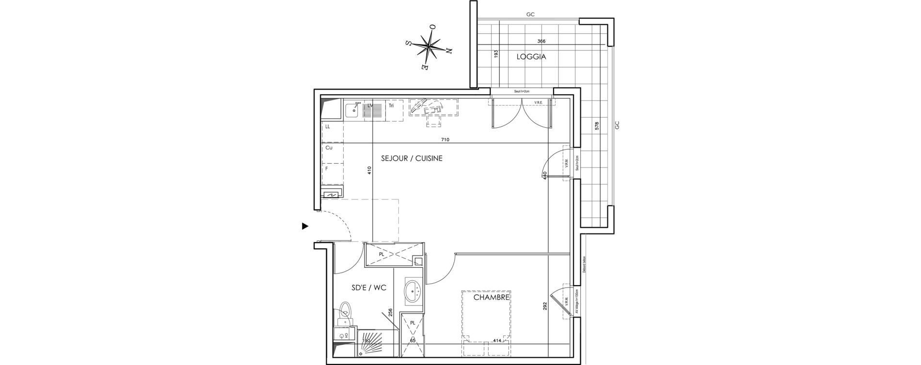 Appartement T2 de 49,10 m2 &agrave; Saint-Martin-De-Crau Centre