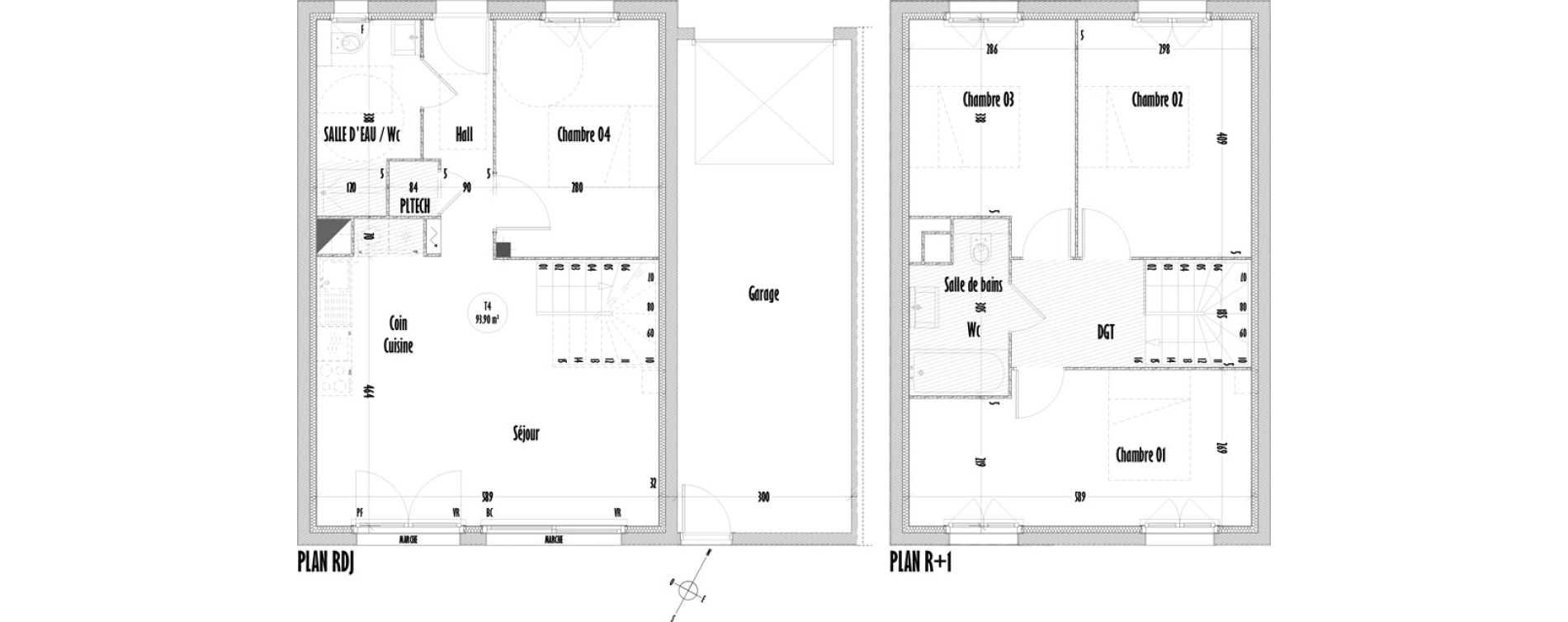 Maison T5 de 93,90 m2 &agrave; Saint-Mitre-Les-Remparts Centre