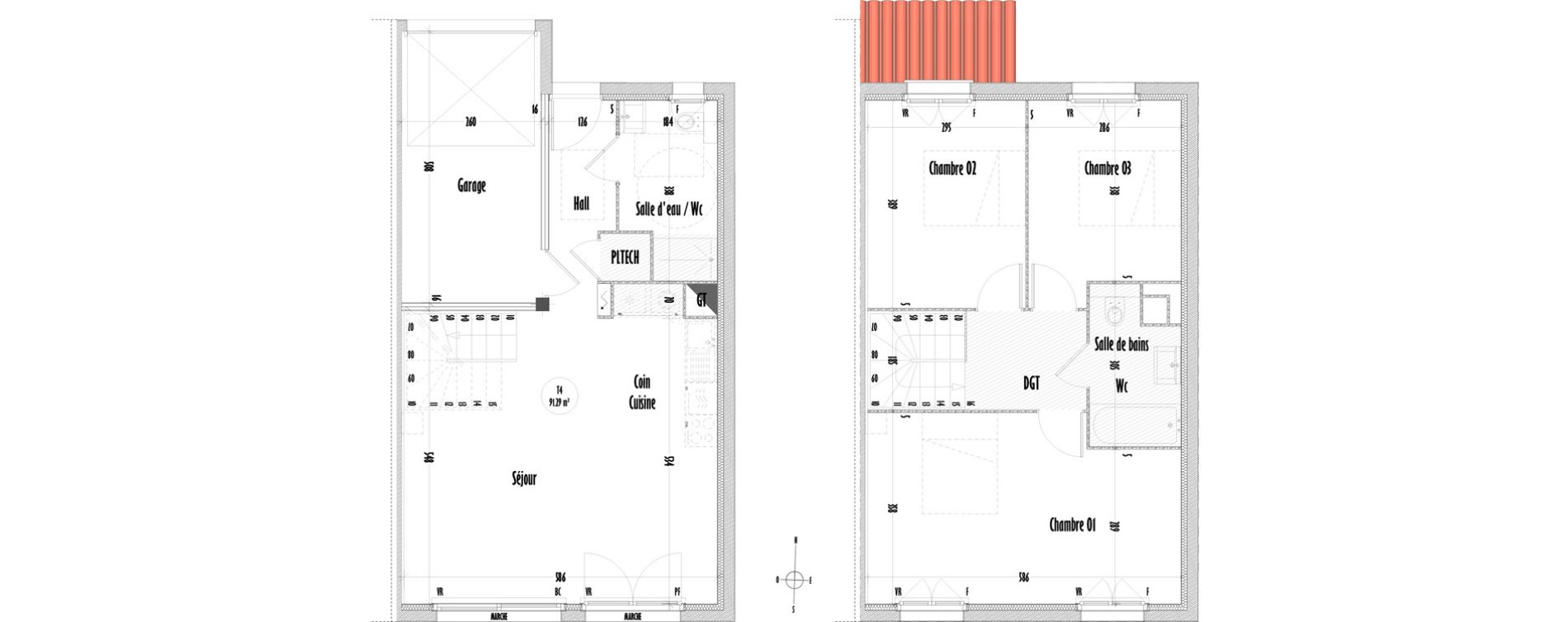 Maison T4 de 91,29 m2 &agrave; Saint-Mitre-Les-Remparts Centre