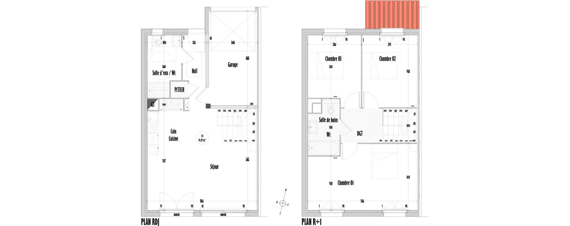 Maison T4 de 91,29 m2 &agrave; Saint-Mitre-Les-Remparts Centre
