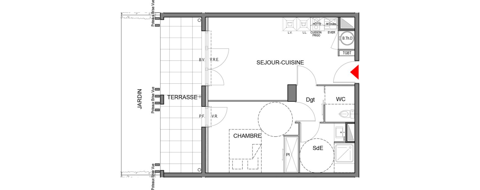 Appartement T2 de 41,46 m2 &agrave; Saint-R&eacute;my-De-Provence Centre