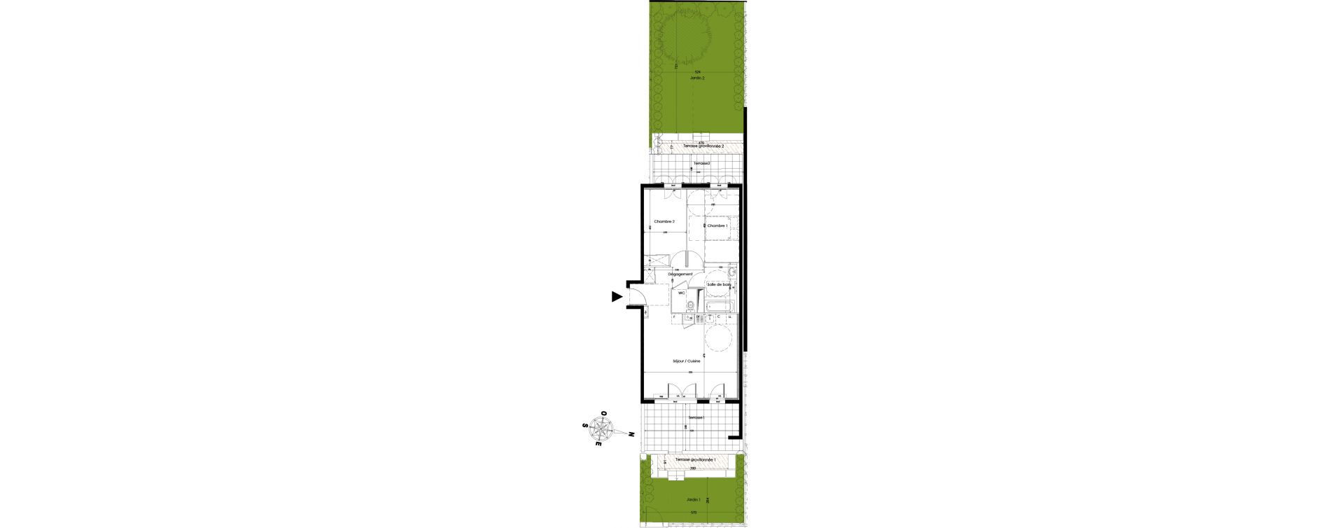 Appartement T3 de 61,50 m2 &agrave; Saint-R&eacute;my-De-Provence Centre