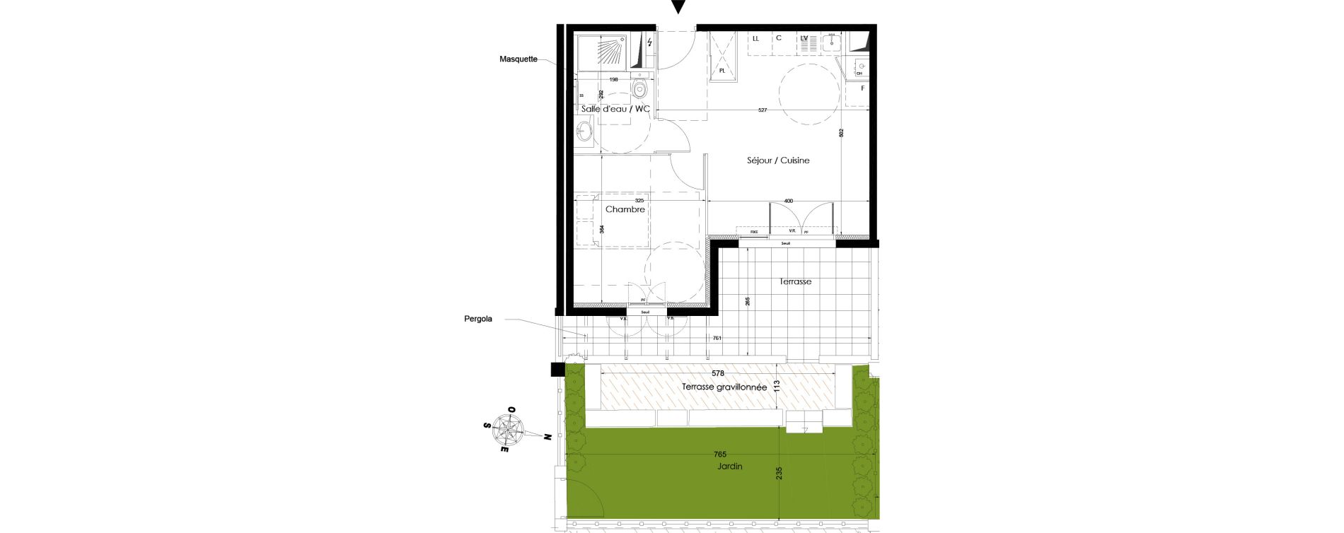 Appartement T2 de 40,60 m2 &agrave; Saint-R&eacute;my-De-Provence Centre