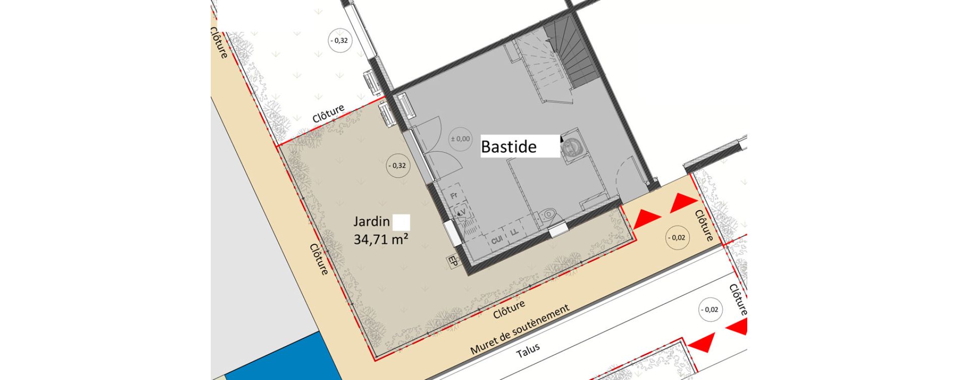 Maison T3 de 61,92 m2 &agrave; Salon-De-Provence Les viougues est - magatis