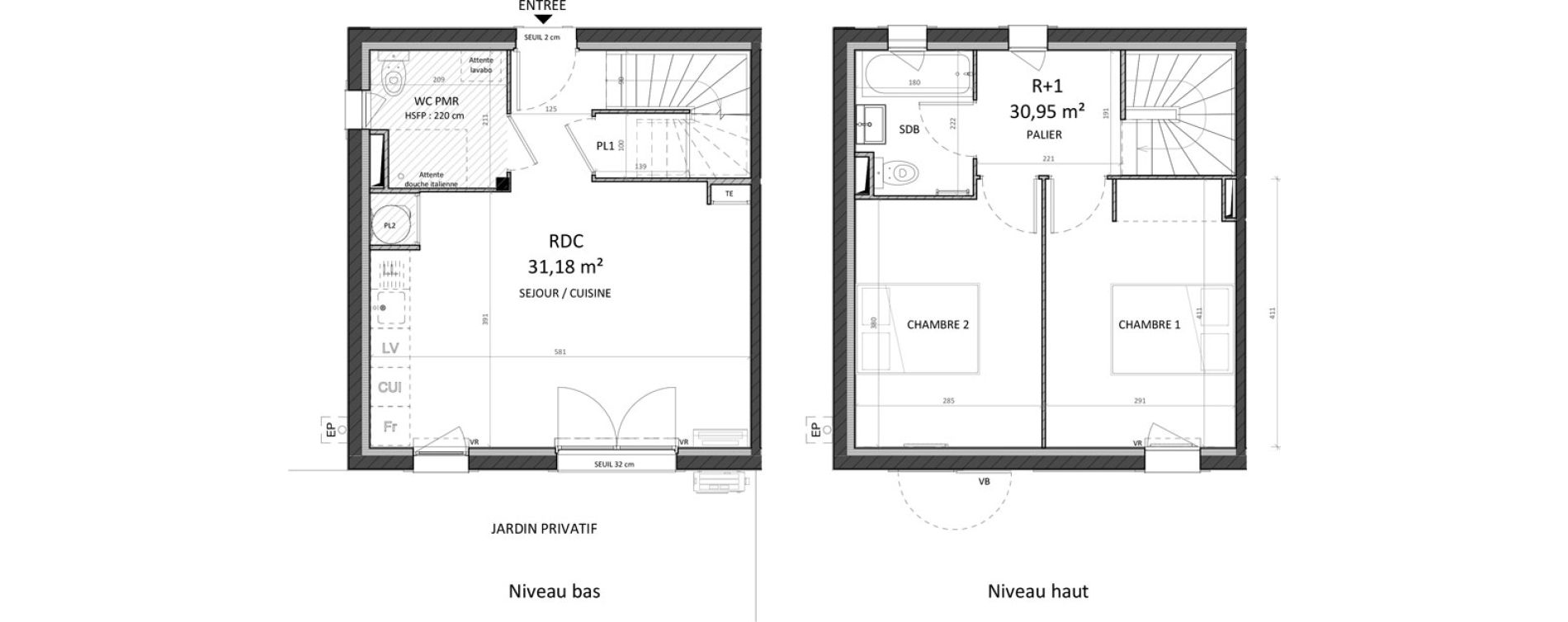 Maison T3 de 62,13 m2 &agrave; Salon-De-Provence Les viougues est - magatis