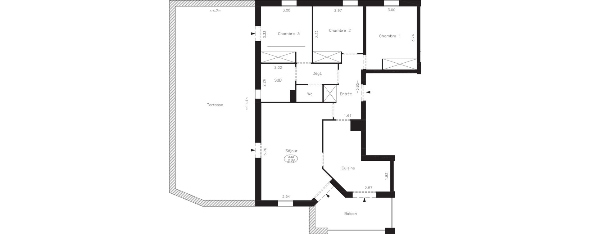 Appartement T4 de 78,09 m2 &agrave; Sausset-Les-Pins Centre