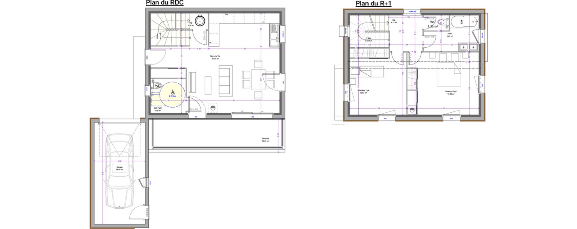 Maison T3 de 79,15 m2 &agrave; S&eacute;nas Centre