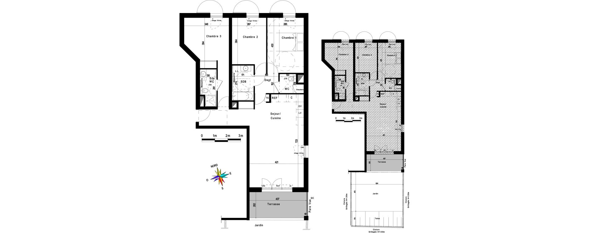 Appartement T4 de 86,21 m2 &agrave; Trets Graffine