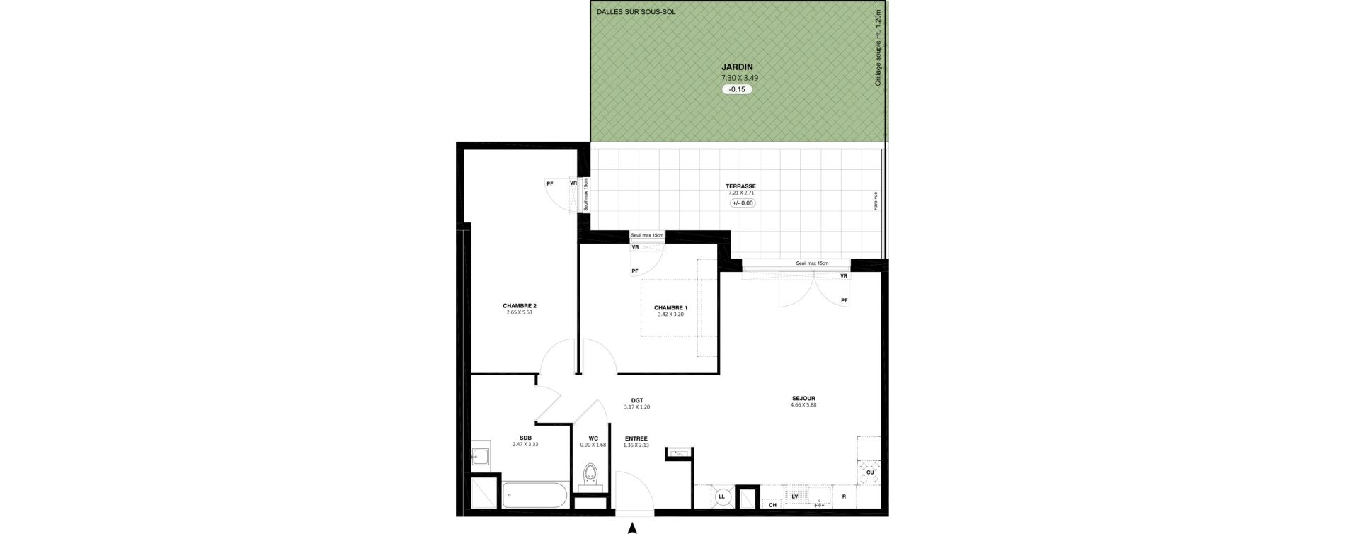 Appartement T3 de 68,30 m2 &agrave; Vitrolles La ferme de croze