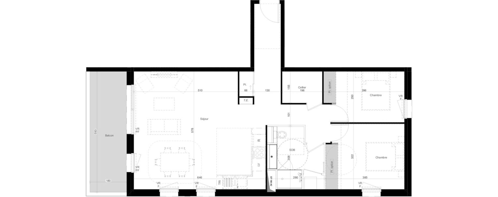Appartement T3 de 78,10 m2 &agrave; Embrun Centre