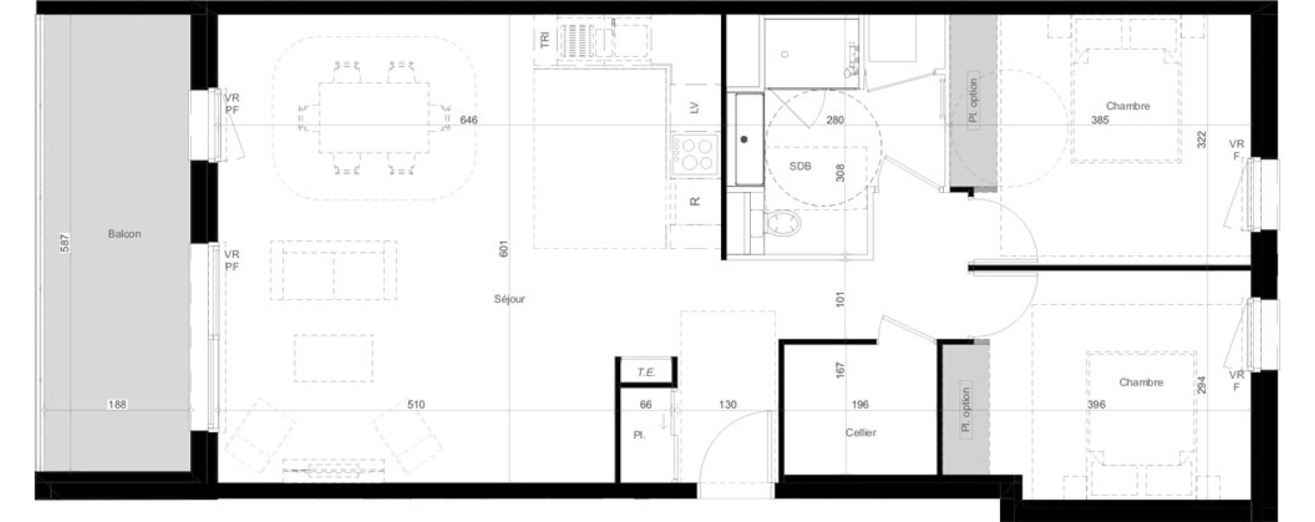 Appartement T3 de 77,04 m2 &agrave; Embrun Centre