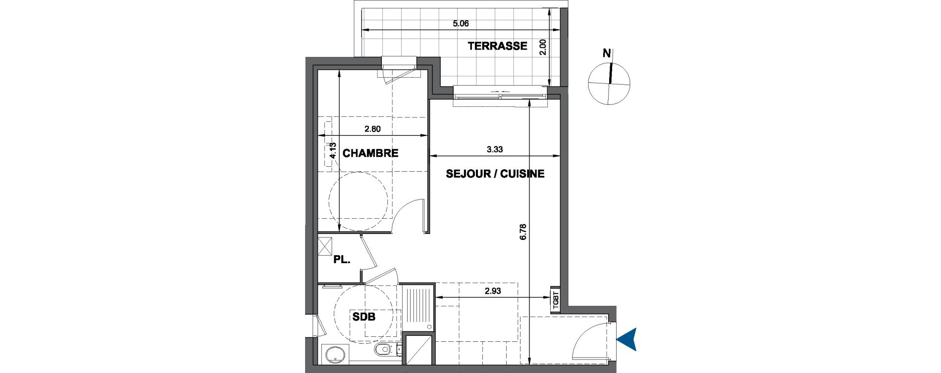 Appartement T2 de 43,90 m2 &agrave; Gap Gap bellevue