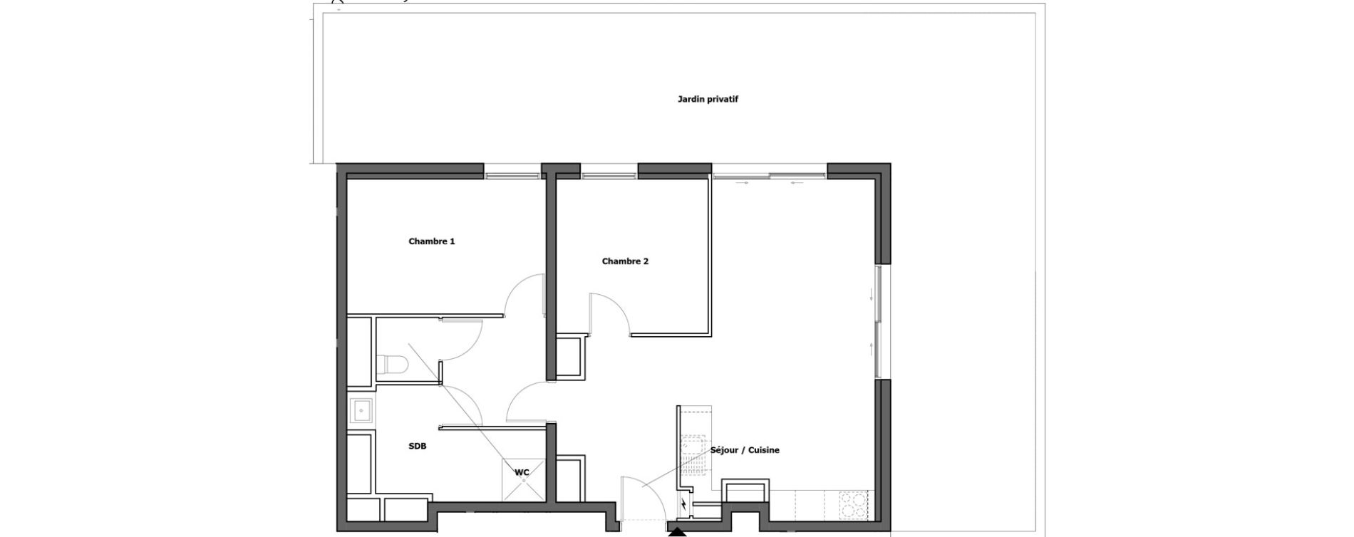 Appartement T3 de 68,48 m2 &agrave; Gap Centre