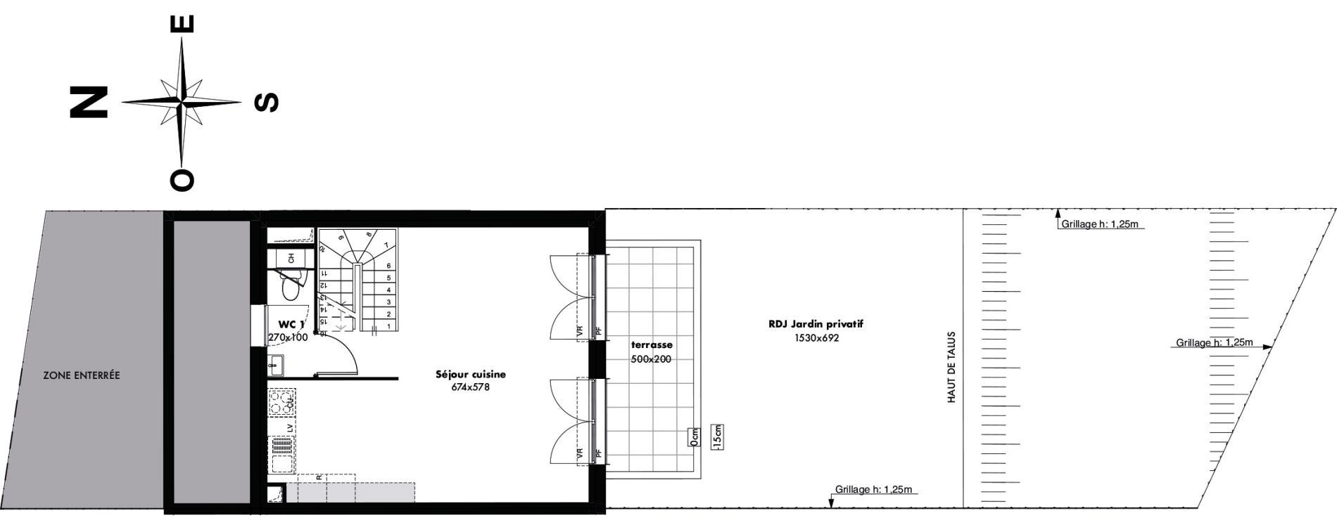 Maison T4 de 78,17 m2 &agrave; Gap Romette